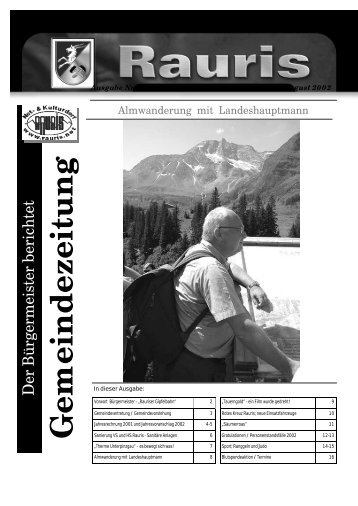 Gemeindezeitung - Rauris