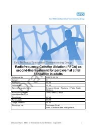 Radiofrequency Catheter Ablation (RFCA) as second-line ... - NHS