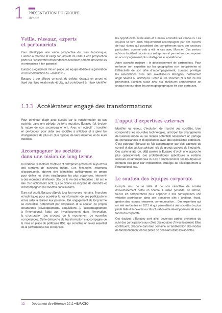 Document de rÃ©fÃ©rence 2012 (pdf 18,12 MB) - Eurazeo