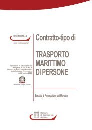 Contratto-tipo di TRASPORTO MARITTIMO DI PERSONE - Turismo