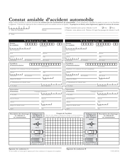 Constat à L Amiable >> Constat Amiable D Accident Automobile La Capitale Assurances Constat à L Amiable >> Constat Amiable D Accident Automobile La Capitale Assurances