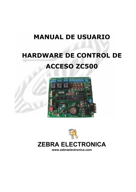 ultimo MANUAL ZC500 hardwareSep-08-06 - Zebra Electronica