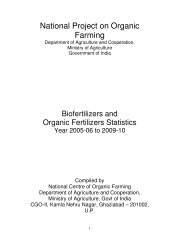 2005-06 to 2009-10 - National Centre of Organic Farming