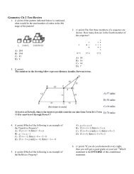 Geometry Ch 2 Test Review