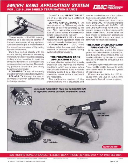 Connector Tooling Guide - AeroElectric Connection