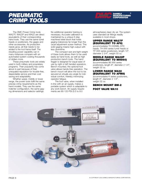 Connector Tooling Guide - AeroElectric Connection