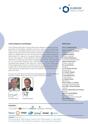 5. Symposium Septische Unfallchirurgie und OrthopÃ¤die