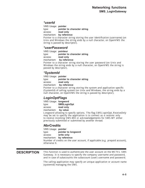 VideoSMS/Client Application Programming Interface ... - MCTel