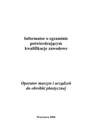 Operator maszyn i urzÄdzeÅ do obrÃ³bki plastycznej - BIP CKE ...