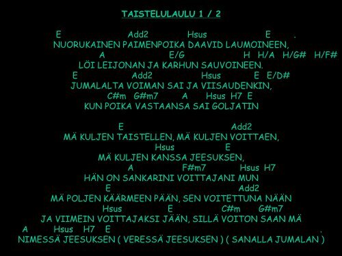 taistelulaulu 1 / 2 - Jesus Ã¤r Herren!