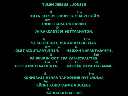 taistelulaulu 1 / 2 - Jesus Ã¤r Herren!