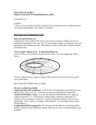ECE 6130: LECTURE 2 FIELD ANALYSIS OF TRANSMISSION ...