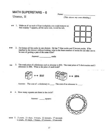 MATH SUPERSTARS Uranus, II - Terraset PTA