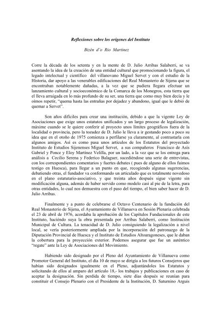 D. BizÃ©n d'o RÃ­o MartÃ­nez - Instituto de Estudios Sijenenses Miguel ...