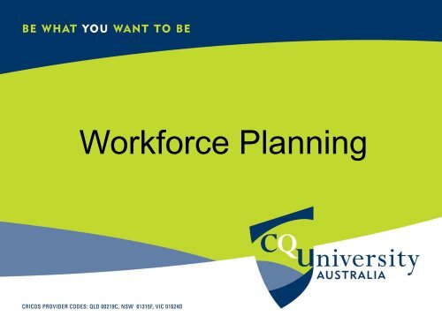 Workforce Planning Slide Show