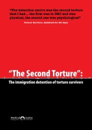 âThe Second Tortureâ: - Justice and Peace Scotland