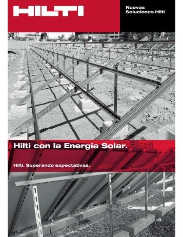 Hilti con la Energía Solar. - Reformas y Rehabilitaciones