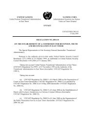 United Nations Transitional Administration in East Timor (UNTAET)