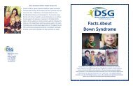 DSG Facts Brochure - Down Syndrome Guild of Greater Kansas City