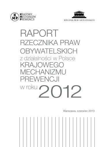 RAPORT - Rzecznik Praw Obywatelskich