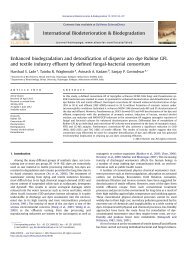 Enhanced biodegradation and detoxification of disperse azo dye ...