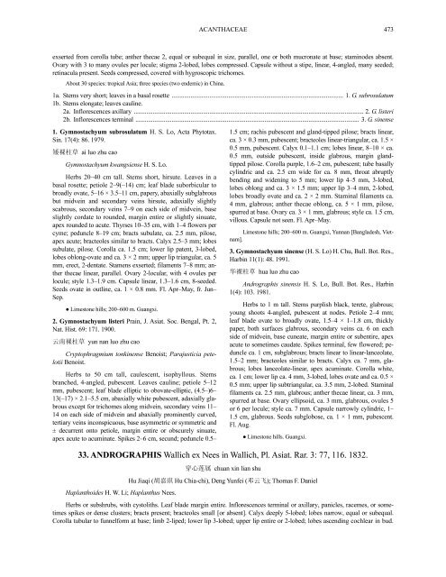 Acanthaceae (PDF)