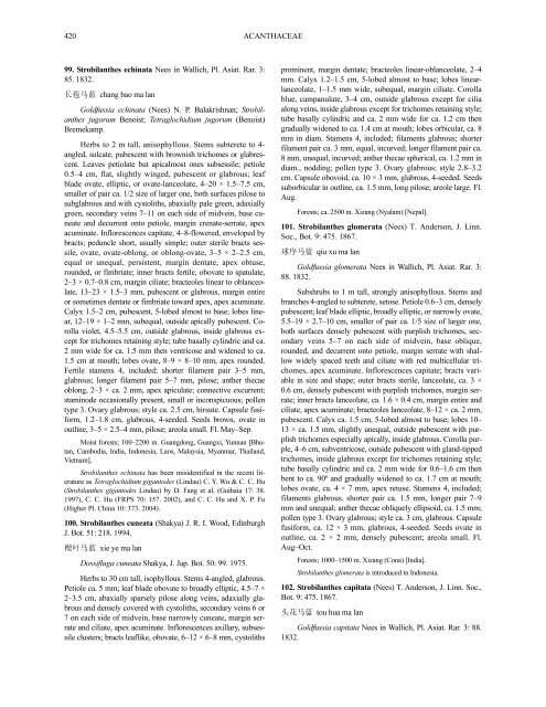 Acanthaceae (PDF)