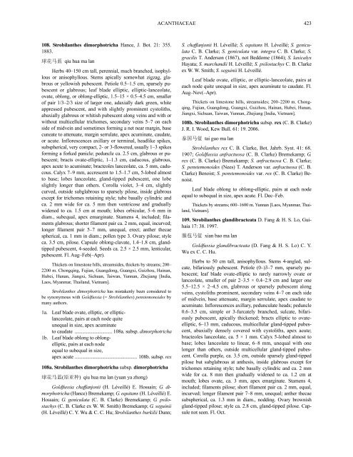 Acanthaceae (PDF)