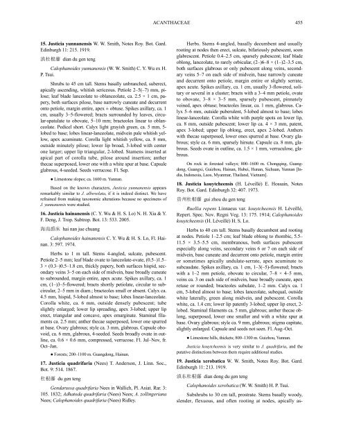 Acanthaceae (PDF)