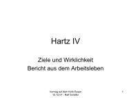 Hartz IV - Zeichen setzen!