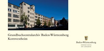 Grundbuchzentralarchiv Baden-Württemberg Kornwestheim