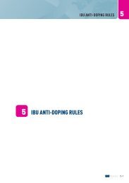 5. IBU ANTI-DOPING RULES - International Biathlon Union