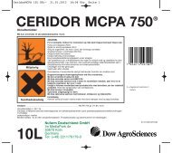Ceridor MCPA 750 - Middeldatabasen