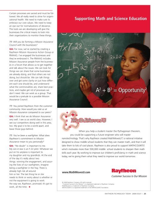 Technology Today issue 1 2008 - Raytheon