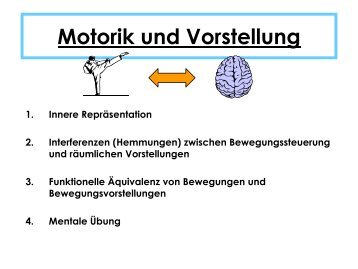 Motorik und Vorstellung - Tennisfragen