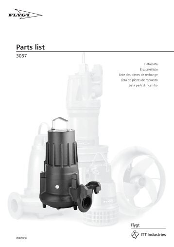 Catalogue "parts list" pompes série 3057 - MIDI Bobinage