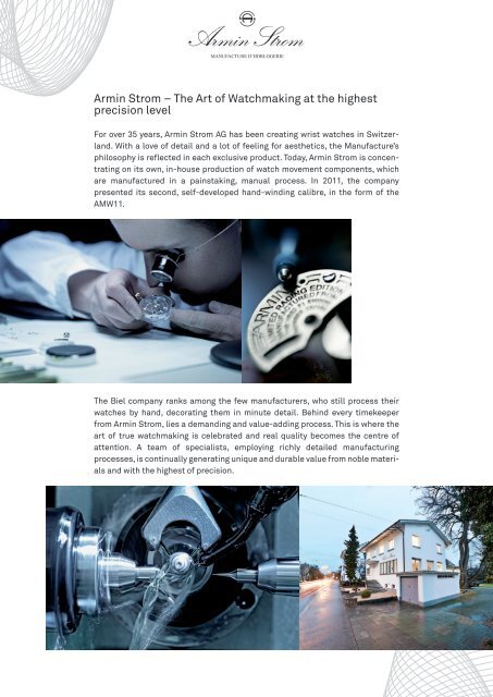 Download Press Kit 2012 (PDF) - Armin Strom