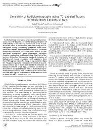 Sensitivity of Radioluminography using 14C-Labeled Tracers in ...