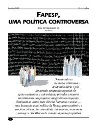 FAPESP, UMA POLÃTICA CONTROVERSA - Adusp