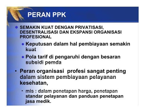 peran stakeholder dalam sistem jaminan kesehatan - KMPK