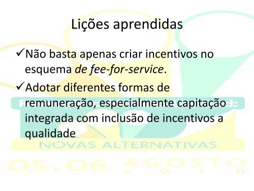 Pagamento por Performance: Uma proposta ... - Unimed do Brasil