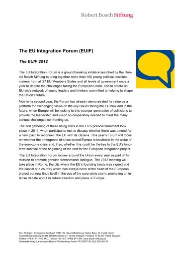 EUIF concept note (PDF) - Robert Bosch Stiftung