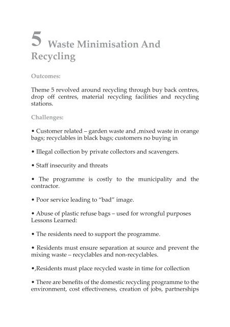Solid Waste Management Master Class- Learning Notes - MILE