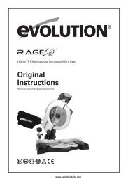 Original Instructions - Evolution Power Tools Ltd.