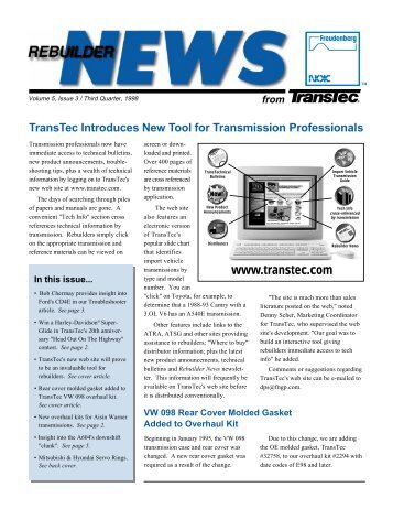 #8312 Reb. News 3rd qtr - Transtec