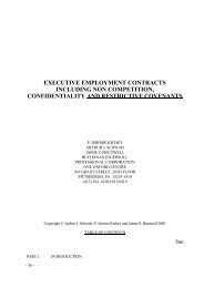 executive employment contracts including non ... - ALI CLE