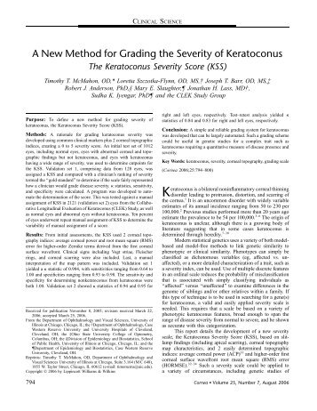 A New Method for Grading the Severity of ... - ResearchGate