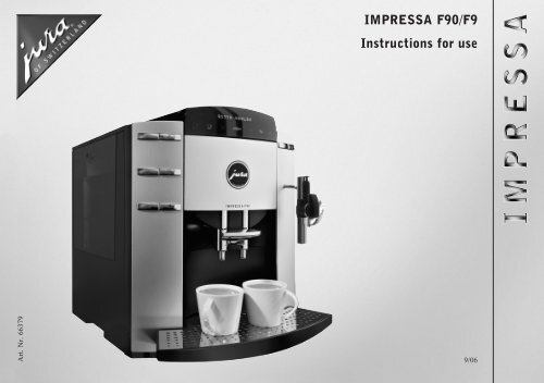 IMPRESSA F90/F9 Instructions for use - Esperanza