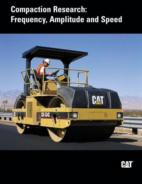 Compaction Research: Frequency, Amplitude and Speed QEDQ9874