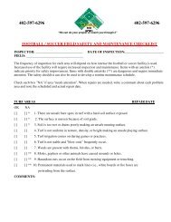 Football/Soccer Field Safety Checklist